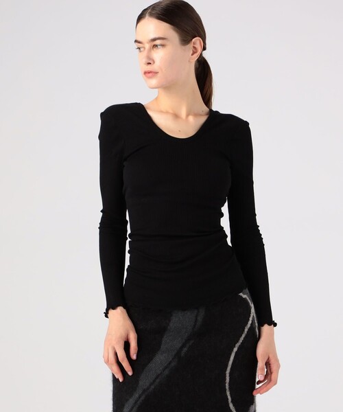 トップス HAKUJI Supima silk Long-sleeve Pullover HAKUJI tシャツ Tシャツ SUPIMA SILK LONG レディース