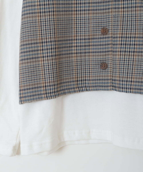 a.v.v tシャツ 「140-150」「セットアップ対応」チェック柄キャミ  