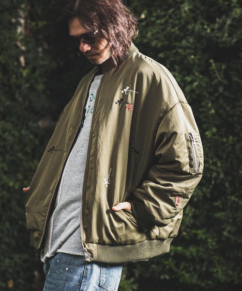NOISESCAPE ma1 ma-1 mj9532-Embroidery design flight jacket