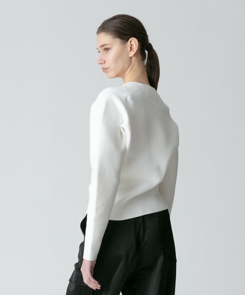 allureville ニット コットンスムースフォルムプルオーバー レディース 