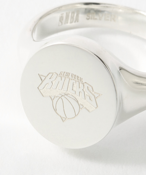 指輪 リング OFF THE COURT by NBA / オフ・ザ・コート バイ NBA SILVER925 RING KNICKS メンズの画像