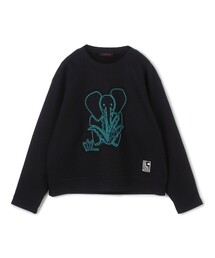 【VALENTINO】エンブロイダリー コットン スウェット エンブロイダリー コットン スウェットシャツ for ウィメンズ