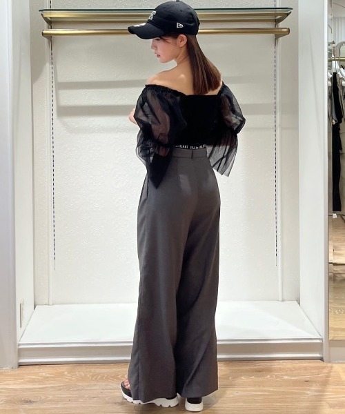 JILL by STUART ブラウス シャツ チュールスリーブビスチェブラウス