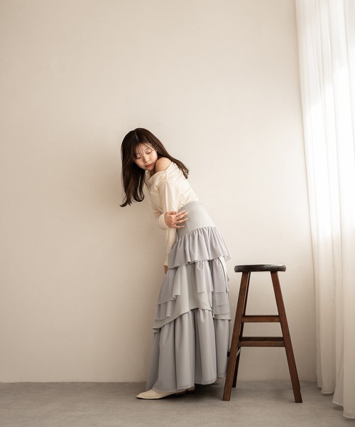 【MIYAO】ティアード巻きスカート Feroux スカート ドットティアード : ZOZOTOWN Yahoo!店 - 通販