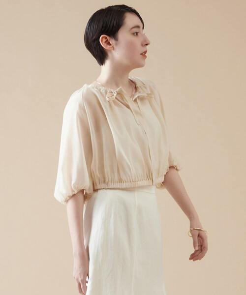 martinique ブラウス シャツ 2WAYクロップドブラウス レディース