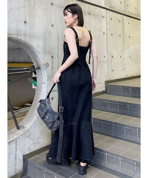 MURUA ワンピース デニムジャンパースカート : ZOZOTOWN Yahoo