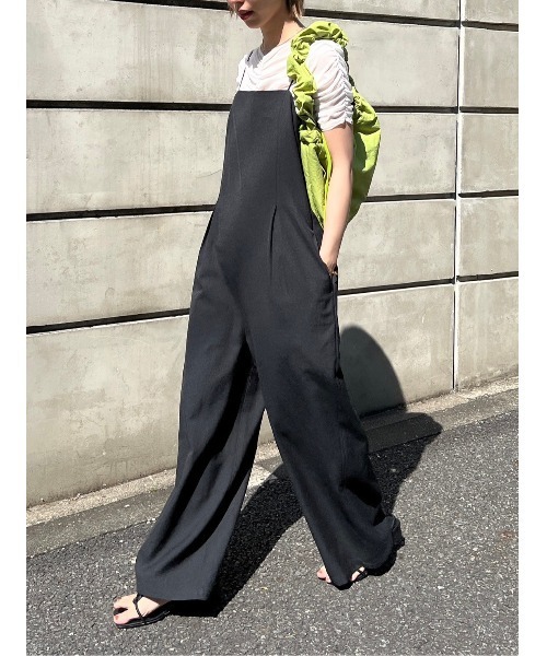 BLACK BY MOUSSY サロペット オーバーオール tuck all in one