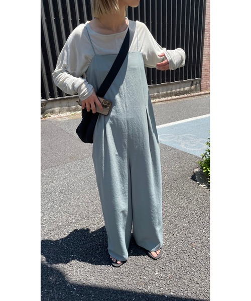 BLACK BY MOUSSY サロペット オーバーオール tuck all in one