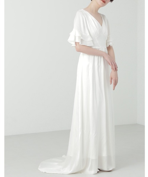 JILL STUART ドレス シルクサテンベルスリーブドレス レディース 