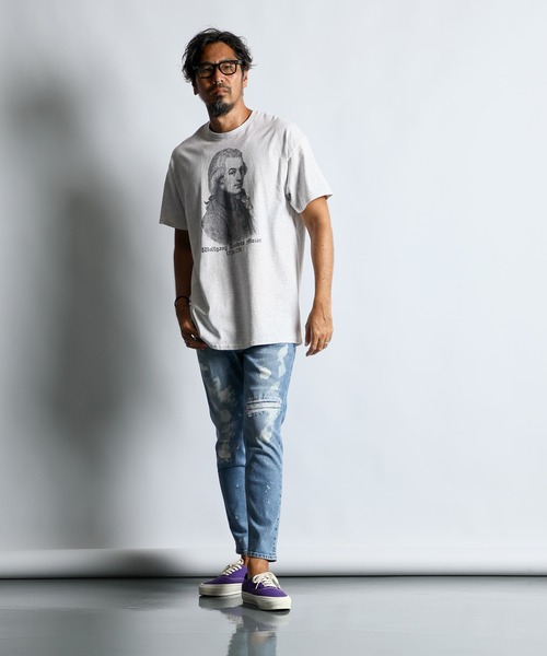 美品The DUFFER of ST.GEORGE ダメージ リメイクデニム The DUFFER of ST.GEORGE ジーンズ 5POKETS BLEACH OUT REPAIR