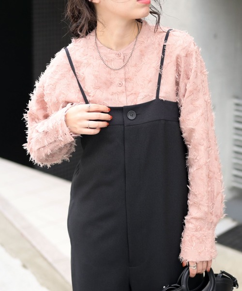 ＆HALF サロペット オーバーオール ストレッチサロペット