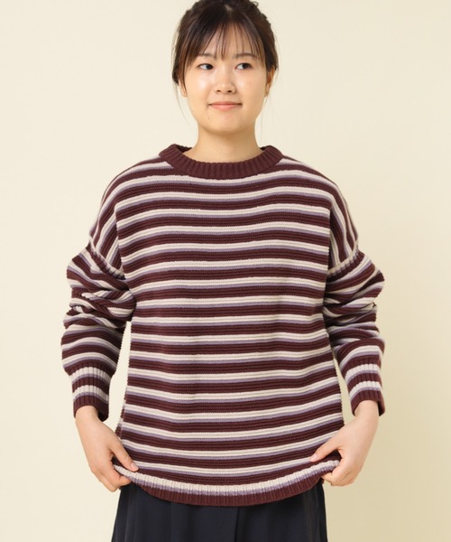 RNA-N（アールエヌエーエヌ） ニット セーター K2688 マルチボーダー