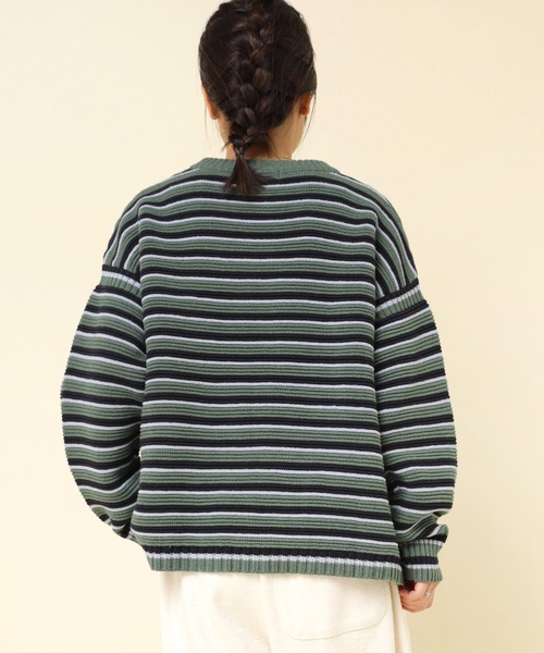 RNA-N（アールエヌエーエヌ） ニット セーター K2688 マルチボーダー