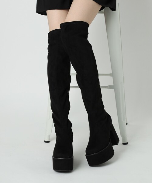 cs T&P（シーエスティーアンドピー） ブーツ 厚底ニーハイブーツ