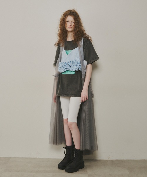 661＊定価2.8万　MAISON SPECIAL　バックチュールジレ　Fサイズ J1U by LA BELLE ETUDE ベスト ジレ バックルデザインチュール