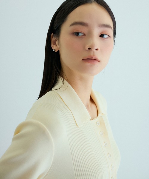 ADAM ET ROPE'（アダムエロペ） ワンピース 「洗える」ボタン