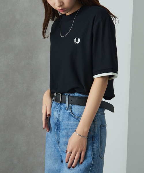 FRED PERRY tシャツ 「FRED PERRY」TIPPED CUFF PIQUE SHIRT