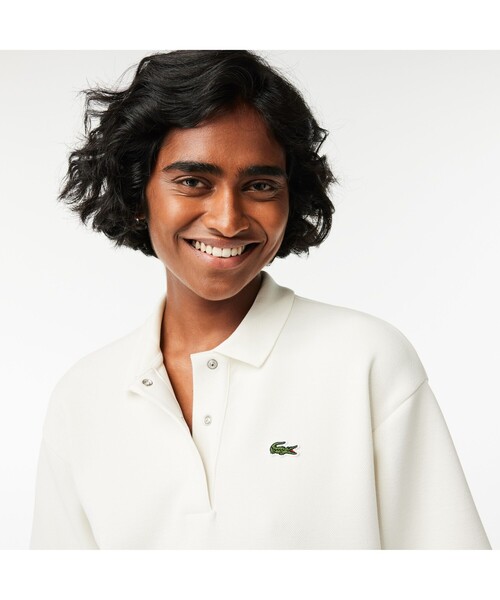 「LACOSTE」 半袖ポロシャツ 36 ホワイト レディース LACOSTE 「LACOSTE」 半袖ポロシャツ 36 ホワイト レディース