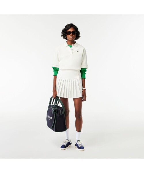 「LACOSTE」 半袖ポロシャツ 36 ホワイト レディース LACOSTE 「LACOSTE」 半袖ポロシャツ 36 ホワイト レディース