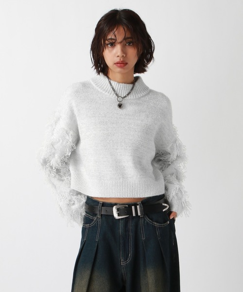 PAGEBOY（ページボーイ） ニット セーター ラメハイネックプルオーバー