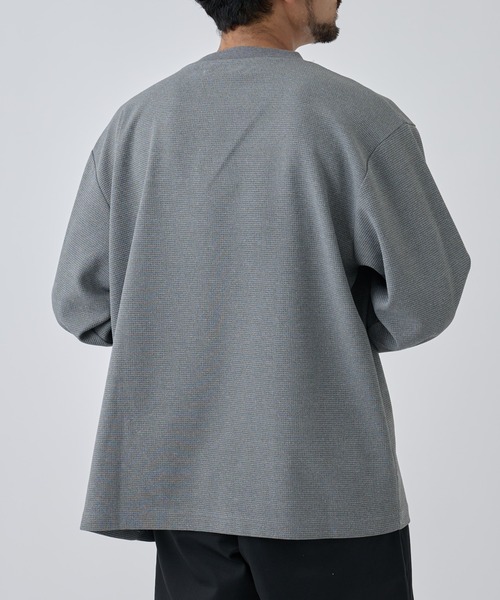 COLONY 2139 tシャツ スウェットライクワッフルヘンリーネック