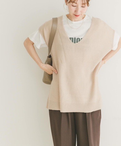 ITEMS URBANRESEARCH ニット セーター アンゴラタッチユルV