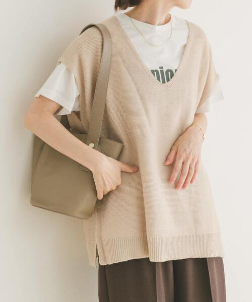 leinwande Angola Belted Top アンゴラニットベスト leinwande（ラインヴァンド） ベスト ジレ Braids＆Frill Top