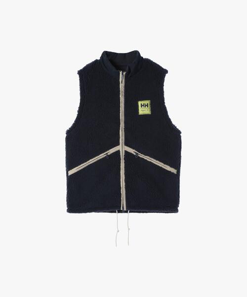 ベスト ジレ agnes b. x HELLY HANSEN コウデンシ ファイバーパイル ベスト（ユニセックス） レディース メンズ