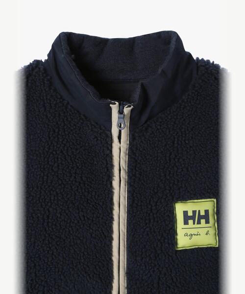 ベスト ジレ agnes b. x HELLY HANSEN コウデンシ ファイバーパイル ベスト（ユニセックス） レディース メンズ agnes b. ベスト ジレ x HELLY HANSEN コウデンシ ファイバー