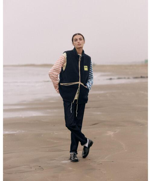 ベスト ジレ agnes b. x HELLY HANSEN コウデンシ ファイバーパイル ベスト（ユニセックス） レディース メンズ agnes b. ベスト ジレ x HELLY HANSEN コウデンシ ファイバー