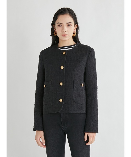 Mila Owen（ミラオーウェン） ノーカラージャケット 0 ベージュ