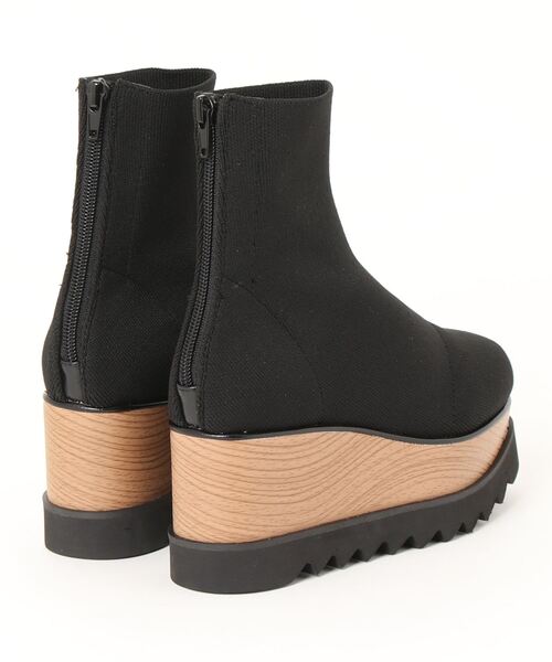 MURUA ブラック ショートブーツ MURUA（ムルーア） ショートブーツ 22.5 ブラック レディース