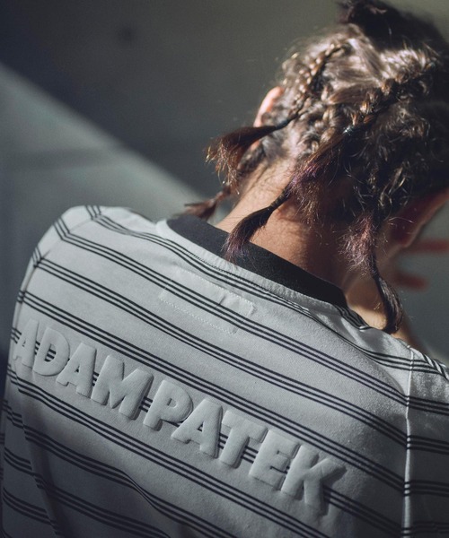 ADAM PATEK tシャツ ADAMPATEK/rounded border short sleeve T