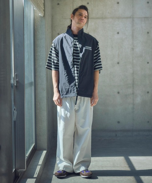 ADAM PATEK tシャツ ADAMPATEK/rounded border short sleeve T