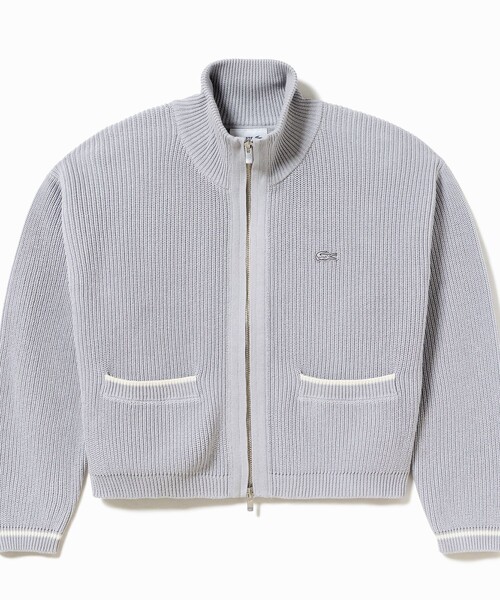 LACOSTE（ラコステ） ブルゾン アウター ジップアップローゲージニット