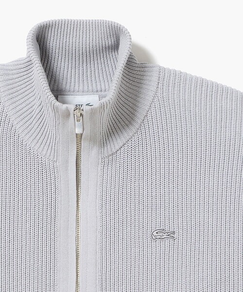 LACOSTE（ラコステ） カーディガン ジップアップローゲージニット