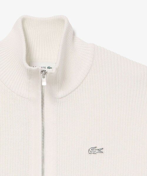 LACOSTE（ラコステ） ブルゾン アウター ジップアップローゲージニット