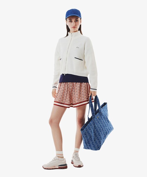 LACOSTE（ラコステ） ブルゾン アウター ジップアップローゲージニット