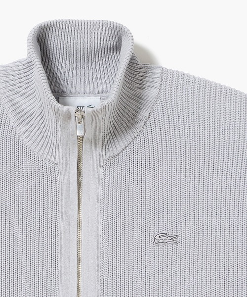 LACOSTE（ラコステ） カーディガン ジップアップローゲージニット