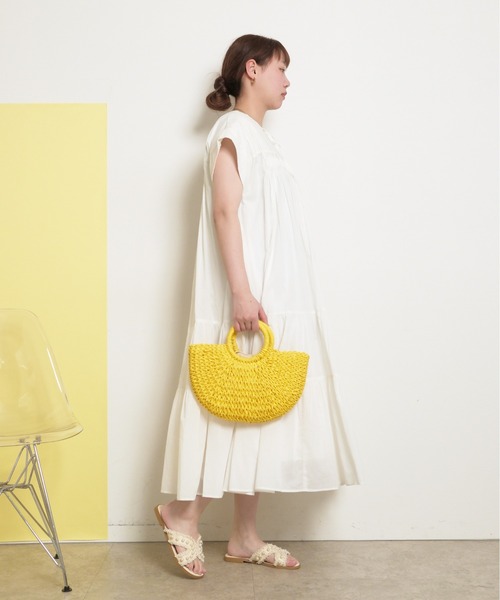 palm RICHE ワンピース 「前後2WAY」インド綿 ピンタック