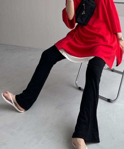 wee9s（ウィークス） スウェットパンツ ジャージ soft touch lib flare