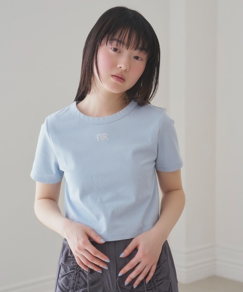tシャツ クリスタルロゴＴシャツ レディース