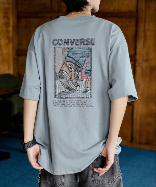   Jeans 半袖 ロゴ バックプリント トップス Tシャツ Revo. tシャツ TC天竺 アソート プリント オーバーサイズTシャツ