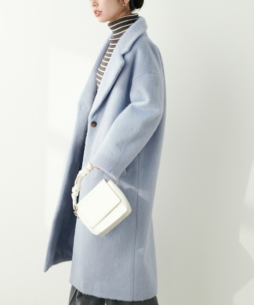 「natural couture」 チェスターコート FREE モカ レディース_画像2