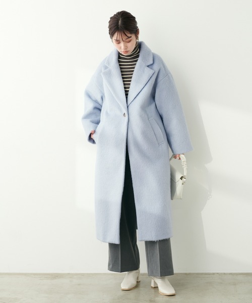 「natural couture」 チェスターコート FREE モカ レディース_画像3