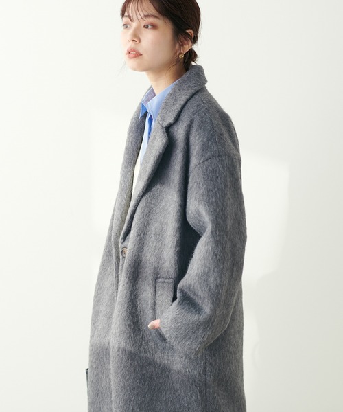 「natural couture」 チェスターコート FREE モカ レディース_画像6