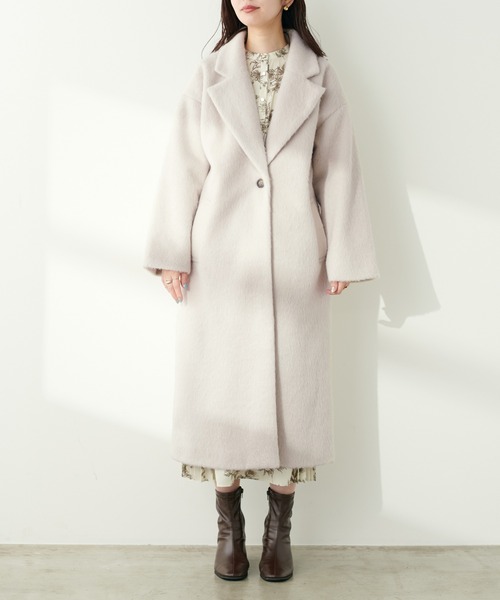 「natural couture」 チェスターコート FREE モカ レディース_画像8