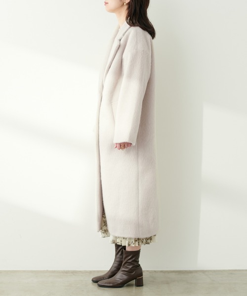 「natural couture」 チェスターコート FREE モカ レディース_画像9