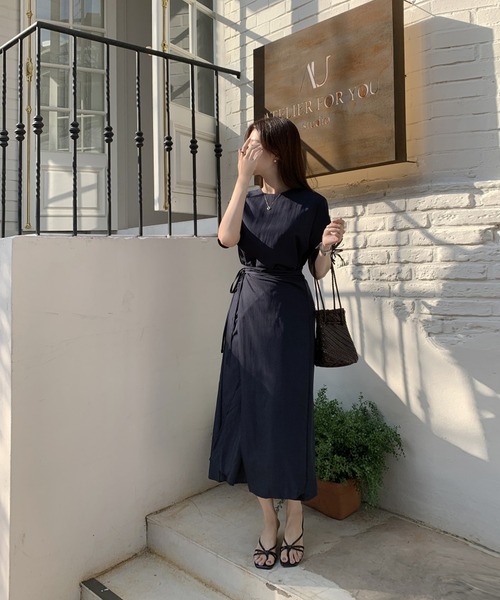 ワンピース 半袖 クルーネック半袖ワンピース : ZOZOTOWN Yahoo!店