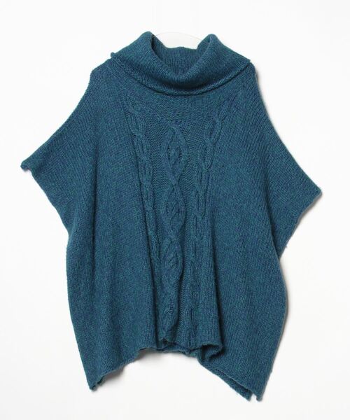 flower ニットポンチョ - ネイビー レディース : ZOZOTOWN Yahoo!店